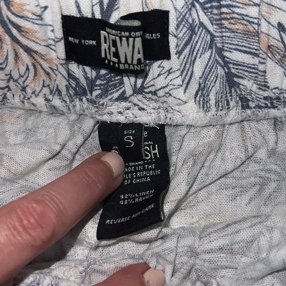 Rewash linen tropical shorts with fringe - Picture 7 of 8